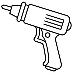 Minimalist Heat Gun Vector Design