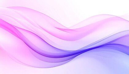 An abstract background featuring smooth, flowing, translucent waves of pink and purple, with a gradient transitioning into white. The image evokes a soft, elegant, and ethereal aesthetic.