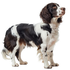 Spaniel Dog Isolated on Transparent Background. PNG. 