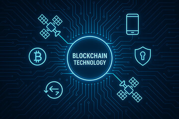 Fototapeta premium blockchain, blockchain technology, digital network, abstract blockchain diagram, smart contracts, cryptocurrency, mobile banking, secure access, digital security, glowing network, blockchain visualiza