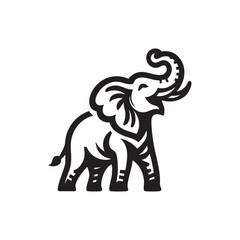 Obraz premium roaring elephant mascot logo vector illustration