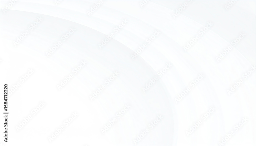 Poster abstract white background with soft curves, creating a minimalist and serene atmosphere
