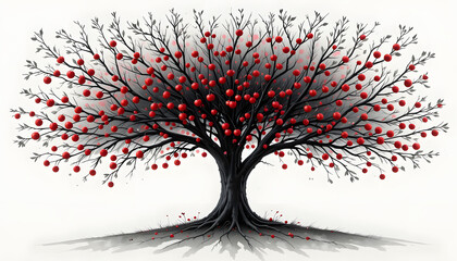 a picture of a tree full of fruit 4k pc wallpaper