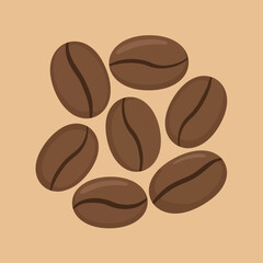 Obraz premium Coffee Beans Icon for Café Branding and Packaging