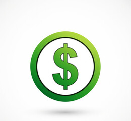 Obraz premium dollar sign icon