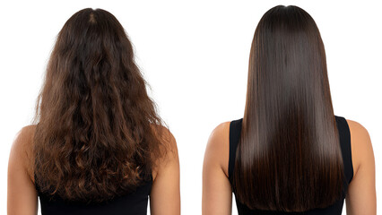 Before and After Hair Treatment – Frizzy Hair to Silky Straight Transformation