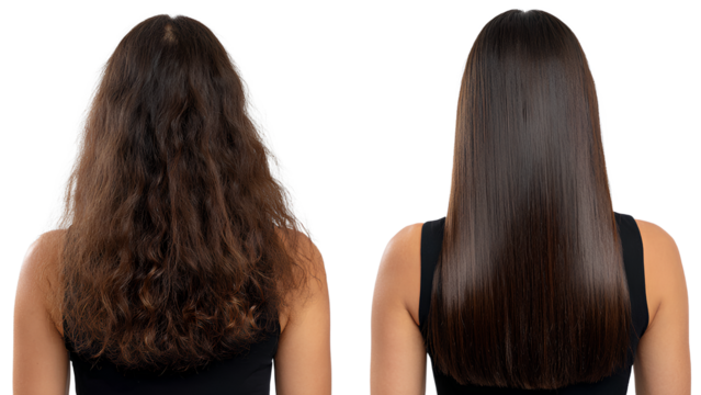 Before and After Hair Treatment – Frizzy Hair to Silky Straight Transformation