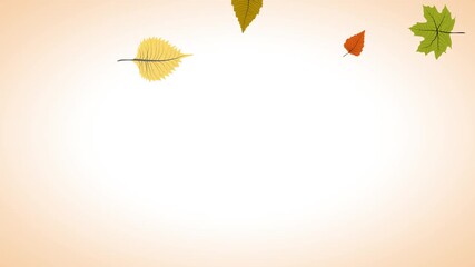 Colorful autumn leaves falling gently on a transparent background - Powered by Adobe