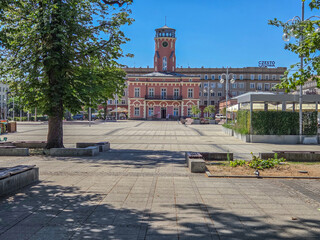 Monuments and walking areas in Częstochowa, Poland. © Senatorek