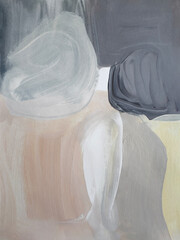 GRAY ABSTRACT MODERN ARTWORK