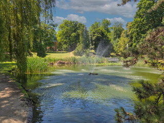 Monuments and walking areas in Częstochowa, Poland. © Senatorek