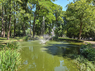 Monuments and walking areas in Częstochowa, Poland. © Senatorek