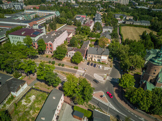 Monuments and walking areas in Częstochowa, Poland. © Senatorek