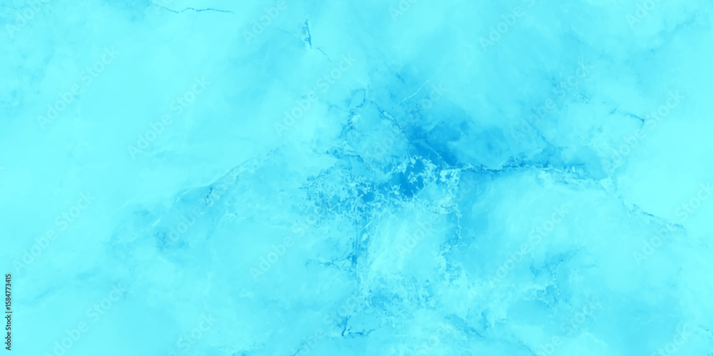 Poster showcases a smooth abstract surface with a predominantly light blue color scheme, it features a marb