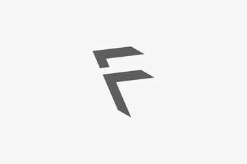 letter F and arrow up logo 