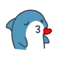 Flying Kiss Baby Shark