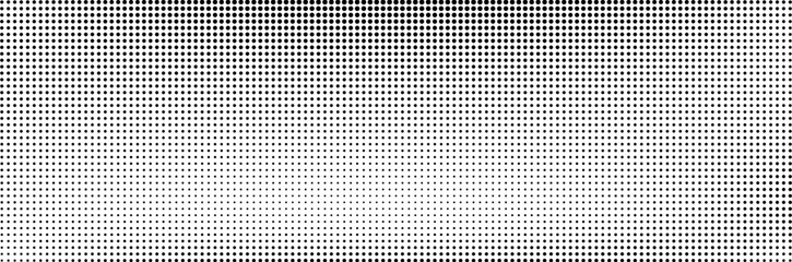 Halftone grid background, abstract polka dot pattern, cartoon or comic backdrop. Graphic retro grain vector design. © Likanaris