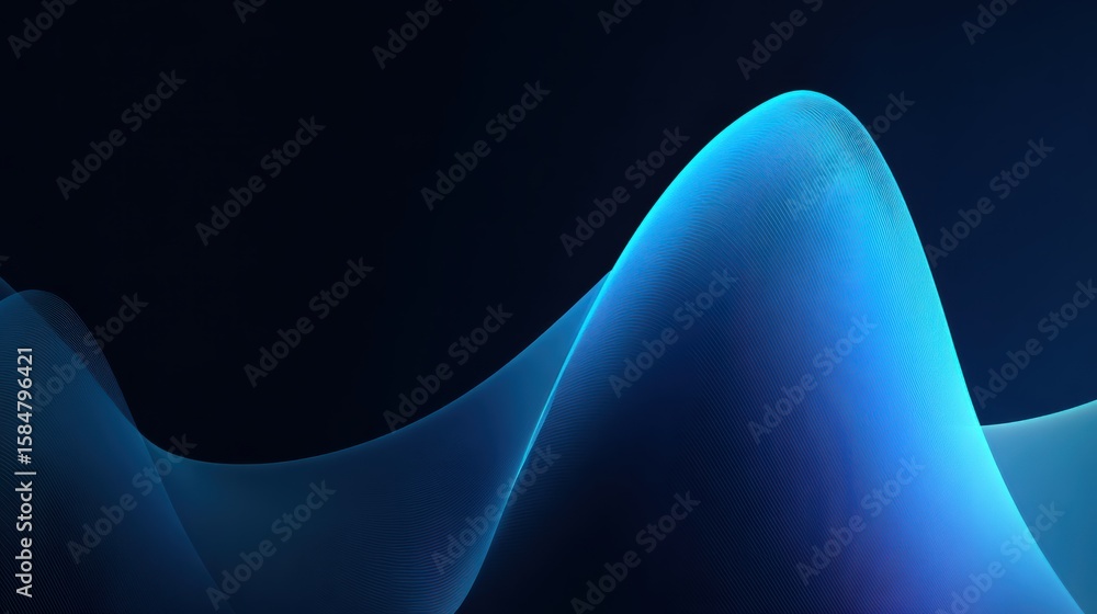 Aufkleber abstract blue waves create a soothing and dynamic background for creative projects and digital desig