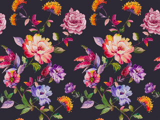 Flowers pattern allover pattern all over abstract pattern