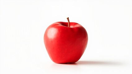 AI Generated A red apple on white background white screen animated chromakey background cartoonish motion colorful illustration composition layers figure frame scene gesture backgrounds depth