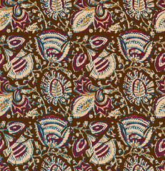 Fototapeta premium Tradition Bandhani design Indian traditional
