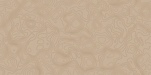 Detailed topographic map showing contour doted lines on a tan background surface pattern view.