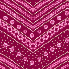 Tradition Bandhani design Indian traditional