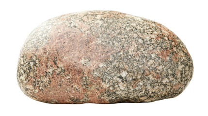 Obraz premium Smooth Multicolored Granite Rock with Textured Surface on Transparent Background