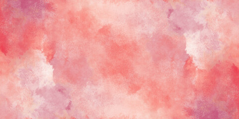 Beautiful watercolor art background. Pink and yellow shades aquarelle painted paper textured stain element for text design, Watercolor texture for cards, flyers, poster, banner background.