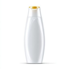 White Plastic Bottle Mockup Elegant Design for Shampoo Conditioner Lotion or Body Wash Packaging