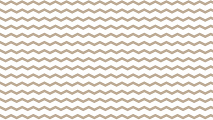 Fototapeta premium Brown and white seamless pattern horizontal zigzag background. Zigzag wave contrast wallpaper. Classic background.