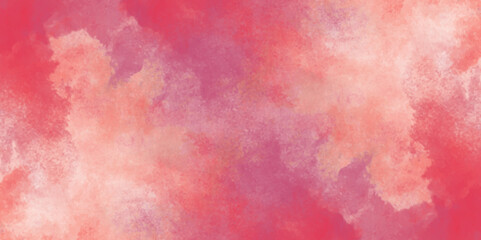 Beautiful watercolor art background. Pink and yellow shades aquarelle painted paper textured stain element for text design, Watercolor texture for cards, flyers, poster, banner background.
