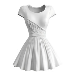 Stunning White Dress Design: Cutout Detail & A-Line Silhouette