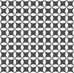 Fototapeta premium Seamless vector pattern with a retro geometric mosaic of gray hexagon shapes, perfect for texture, wallpaper, or fabric design