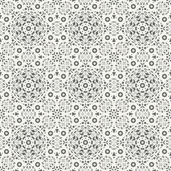 Flat mandala seamless pattern template