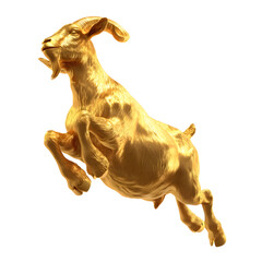 Leaping Golden Goat