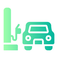 gas station Gradient icon
