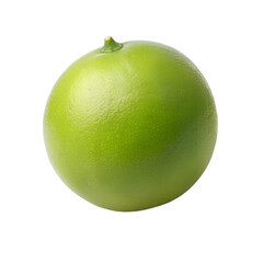 Single Green Lime, on Black Background