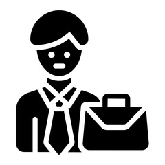 office worker Solid icon