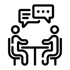 meeting room Line Icon