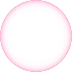 Vibrant pink gradient circle with soft edges on white background