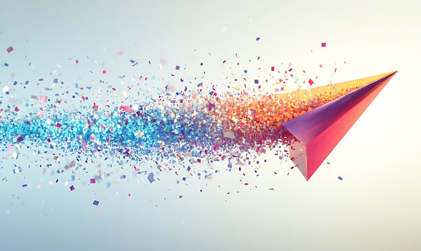 3D abstract visuals and futuristic elements isolated on black, designed for versatile commercial use across technology, minimal, sci-fi, and eco concepts