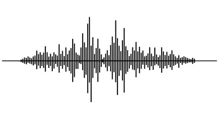 Fototapeta premium Abstract Audio Waveform Visualizing Sound Frequencies.