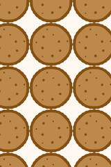 cute cookies on a white background illustration