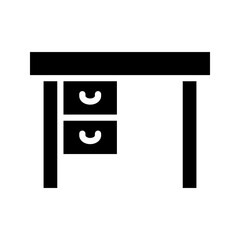 Table Icon. room furniture. Design Illustration. vector eps 10