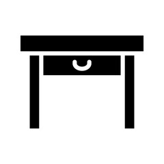 Table Icon. room furniture. Design Illustration. vector eps 10