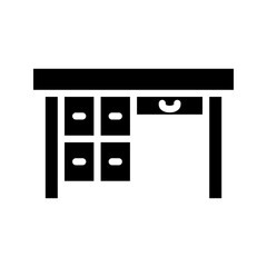 Table Icon. room furniture. Design Illustration. vector eps 10