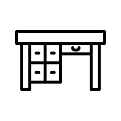 Table Icon. room furniture. Design Illustration. vector eps 10