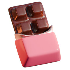 Chocolate Bar 3D Icon