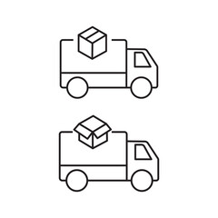 Fast shipping delivery truck. Truck icon delivery. Vector illustration.